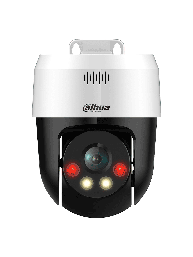 DAHUA DH-SD2A500NB-GNY-A-PV-0400 Cámara IP PT de 5MP / Full Color/ Disuasión activa/ Iluminador dual inteligente/ 30m de IR y luz visible/ audio bidireccional/ detección de humanos/ ranura MicroSD/ IP66 y PoE. DAHUA DH-SD2A500NB-GNY-A-PV-0400 Cámara IP PT de 5MP / Full Color/ Disuasión activa/ Iluminador dual inteligente/ 30m de IR y luz visible/ audio bidireccional/ detección de humanos/ ranura MicroSD/ IP66 y PoE.